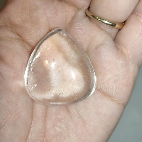 Garden Quartz Smoky Quartz and Clear Quartz Pendant Shape with no Hole - Picture 5 of 6